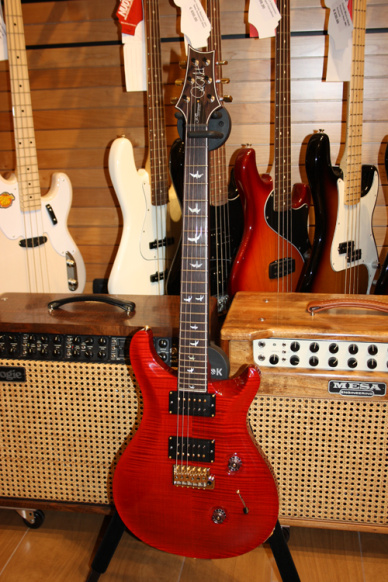 PRS Paul Reed Smith 30Th Anniversary Custom 24 10 Top  Wide Thin Birds Switch Blade 5 Posizioni Scarlet Red