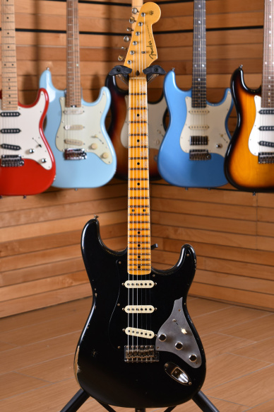 Fender Custom Shop Limited Edition Poblano II Stratocaster Relic Maple Neck Aged Black