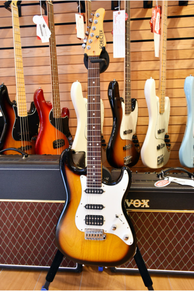 Schecter Custom Shop Traditional HSS 2 Tone Sunburst