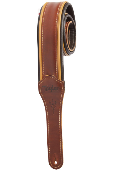 Taylor Century Strap Leather Medium Brown/Butterscotch/Black Leather 2.5"