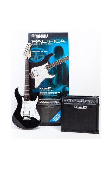 Yamaha Pack Pacifica 012 Black + Line 6 Spider Classic 15