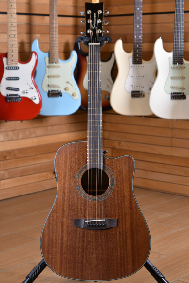 GoldWood GW-CS-DCE-MH-NS Collina Series Mahogany Edition Dreadnought Cutaway Natural Satin