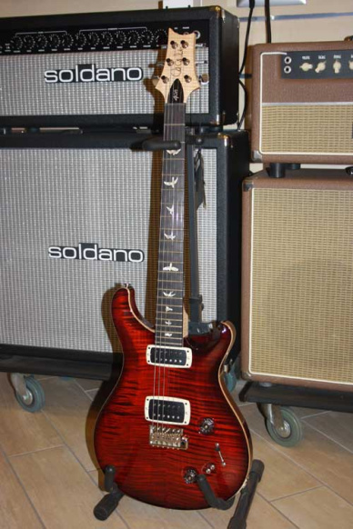 PRS Paul Reed Smith 408 FM Flamed Neck Fire Red Burst