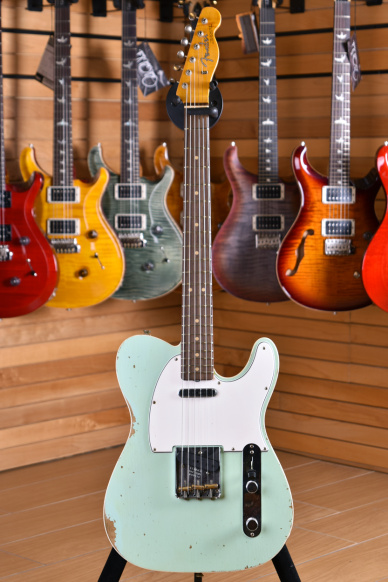 Fender Custom Shop '60 Limited Edition NAMM 2018 Relic Telecaster Rosewood Fingerboard Super Faded Aged Surf Green