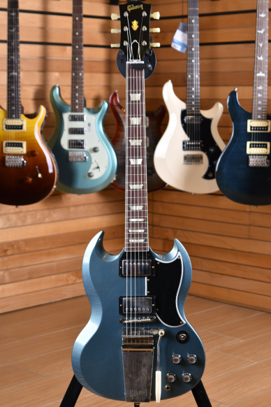 Gibson Custom Murphy Lab 1964 SG Standard Reissue w/ Maestro Ultra Light Aged Pelham Blue ( S.N. 002142 )