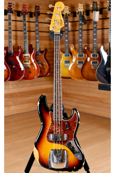 Fender Custom Shop '64 Jazz Bass Heavy Relic 3 Color Sunburst