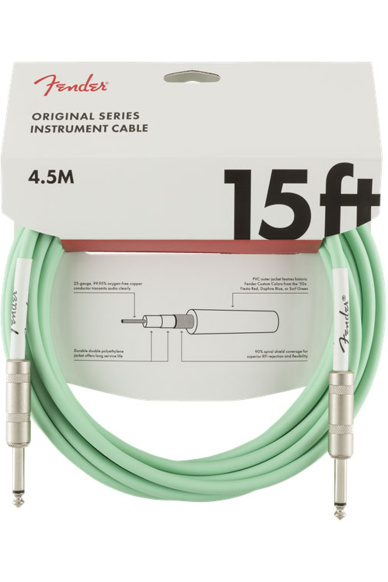 Fender Original Series Instrument Cable Surf Green 4.5m