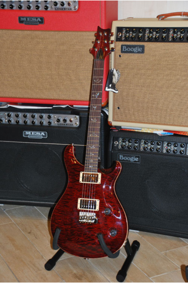 PRS Paul Reed Smith Custom 22 Wide Fat Switch 3 Posizioni Black Cherry Quilted