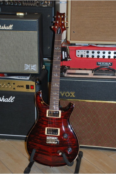 PRS Paul Reed Smith Custom 22 Wide Fat Switch 3 Posizioni + Push Pull Fire Red Burst