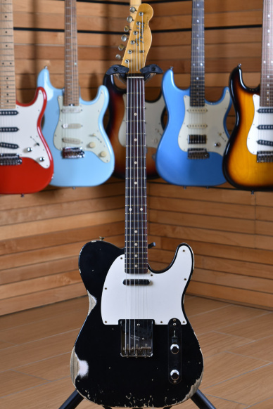 Fender Custom Shop '60 Telecaster Relic Rosewood Fingerboard Aged Black