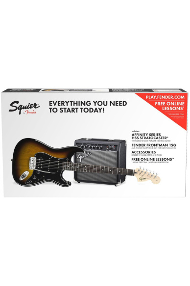 Squier (by Fender) Affinity Stratocaster HSS Pack 15G BSB Sunburst