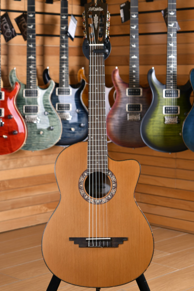 D'Angelico Guitars Premier Malta Classical Cedar Natural