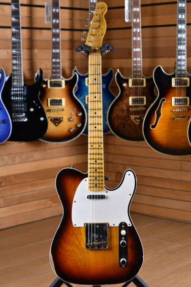 Fender Custom Shop '59 Telecaster Custom Relic Maple Neck Wide Fade Chocolate 3 Color Sunburst