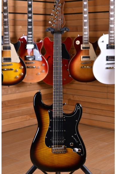 Schecter Traditional R66 Elite Contemporary HSS Rosewood Fingerboard 3 Tone Sunburst