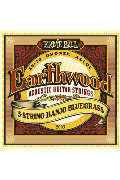 2063 Earthwood Banjo Bluegrass Terminate ad Anello Bronzo 80/20