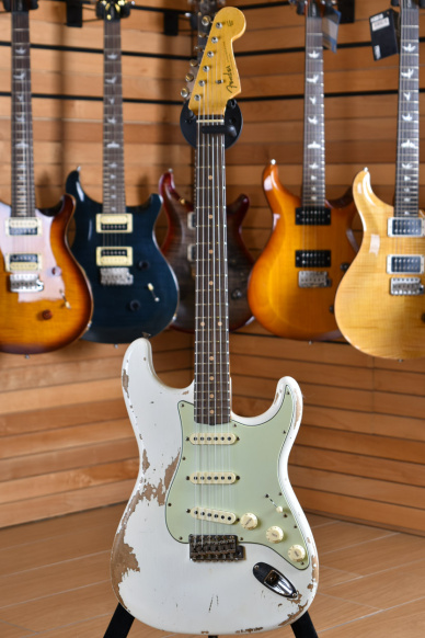 Fender Custom Shop '60 Stratocaster NAMM 2020 Heavy Relic Aged Olympic White