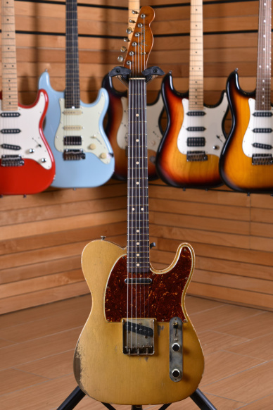 Fender Custom Shop Telecaster '63 Heavy Relic Rosewood Fingerboard Nocaster Blonde Masterbuilt Dale Wilson